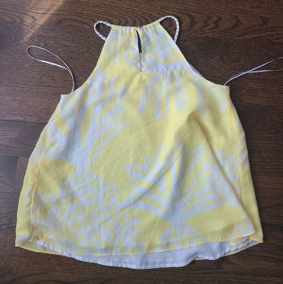 Lilly Pulitzer for Target Yellow and White Sleeveless Top sz.XS - Picture 3 of 9